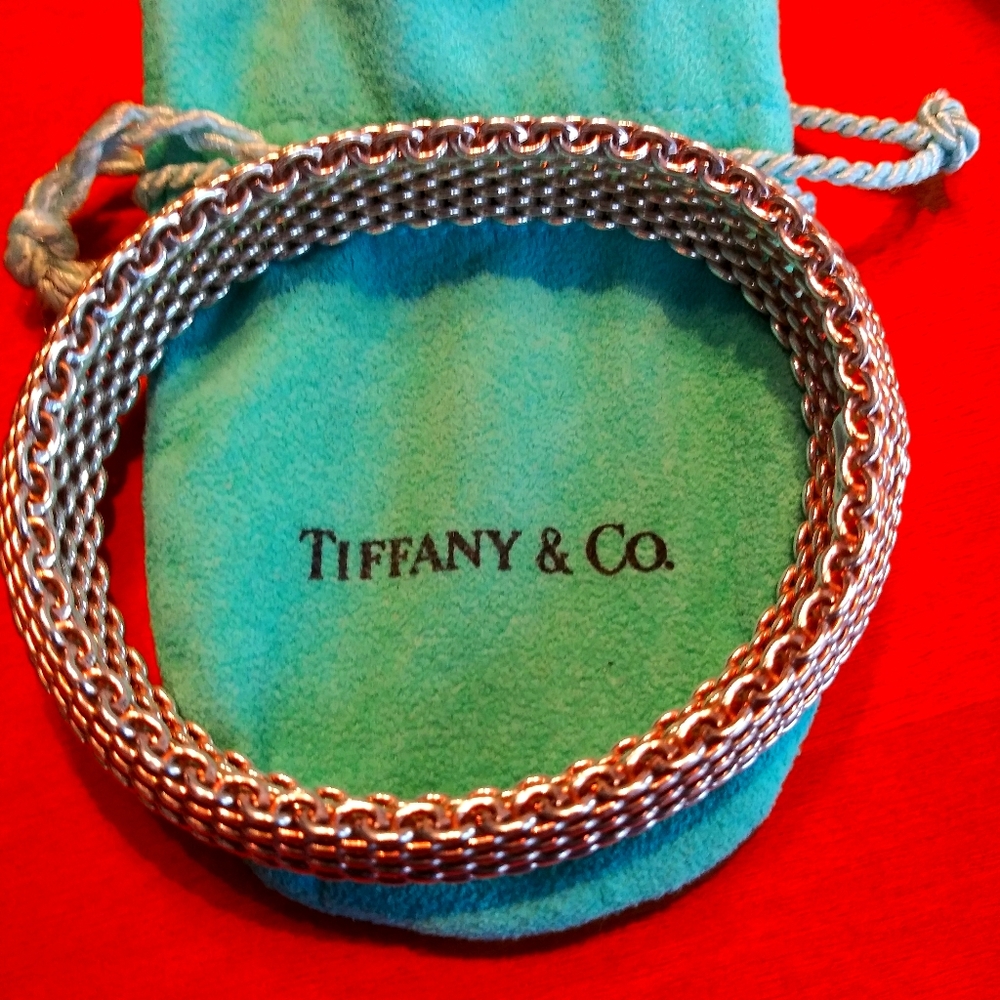 Tiffany & Co. 925 Silver Somerset Mesh Bracelet